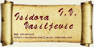 Isidora Vasiljević vizit kartica